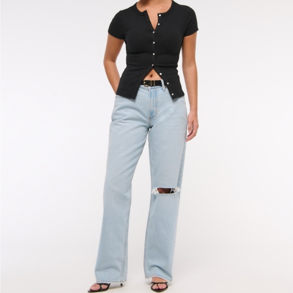 Abercrombie & Fitch Baggy Low Rise Women's Jeans